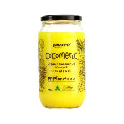 Pawsome Organics Organic Cocomeric (Organic Coconut Oil Infused With Turmeric) 900ml
